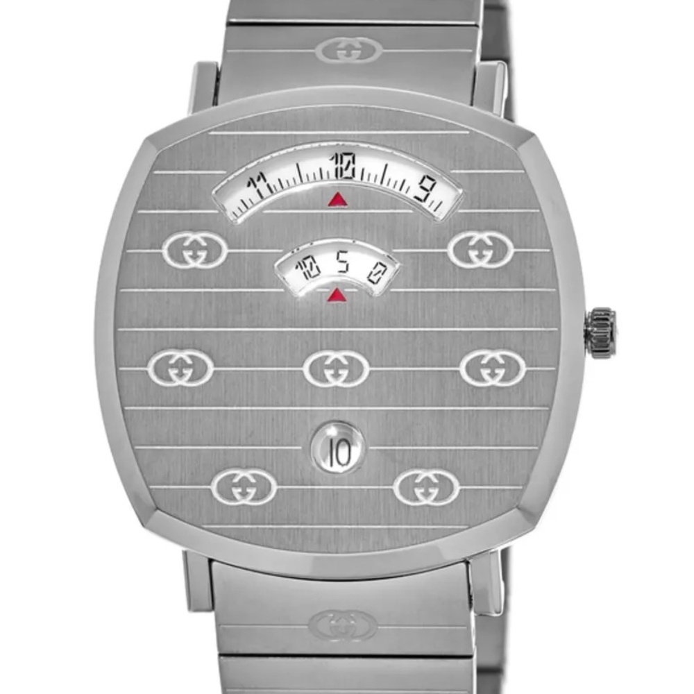 Gucci Grip Unisex 38mm Stainless Steel Swiss Quartz Watch YA157401